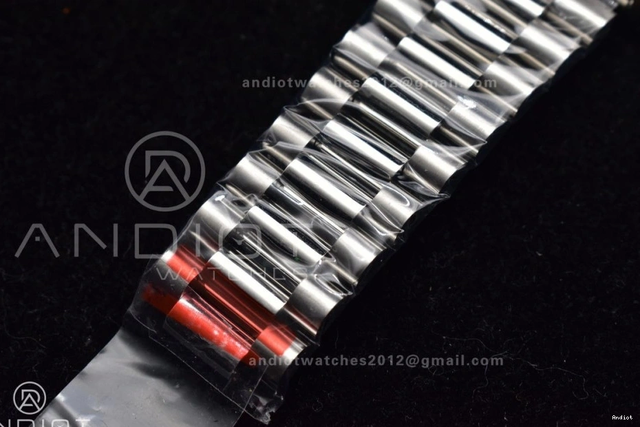 Arabic Blue 904L Dial Bracelet V2 on Markers SS A3255 President DayDate 40 Iced GMF Steel 1126